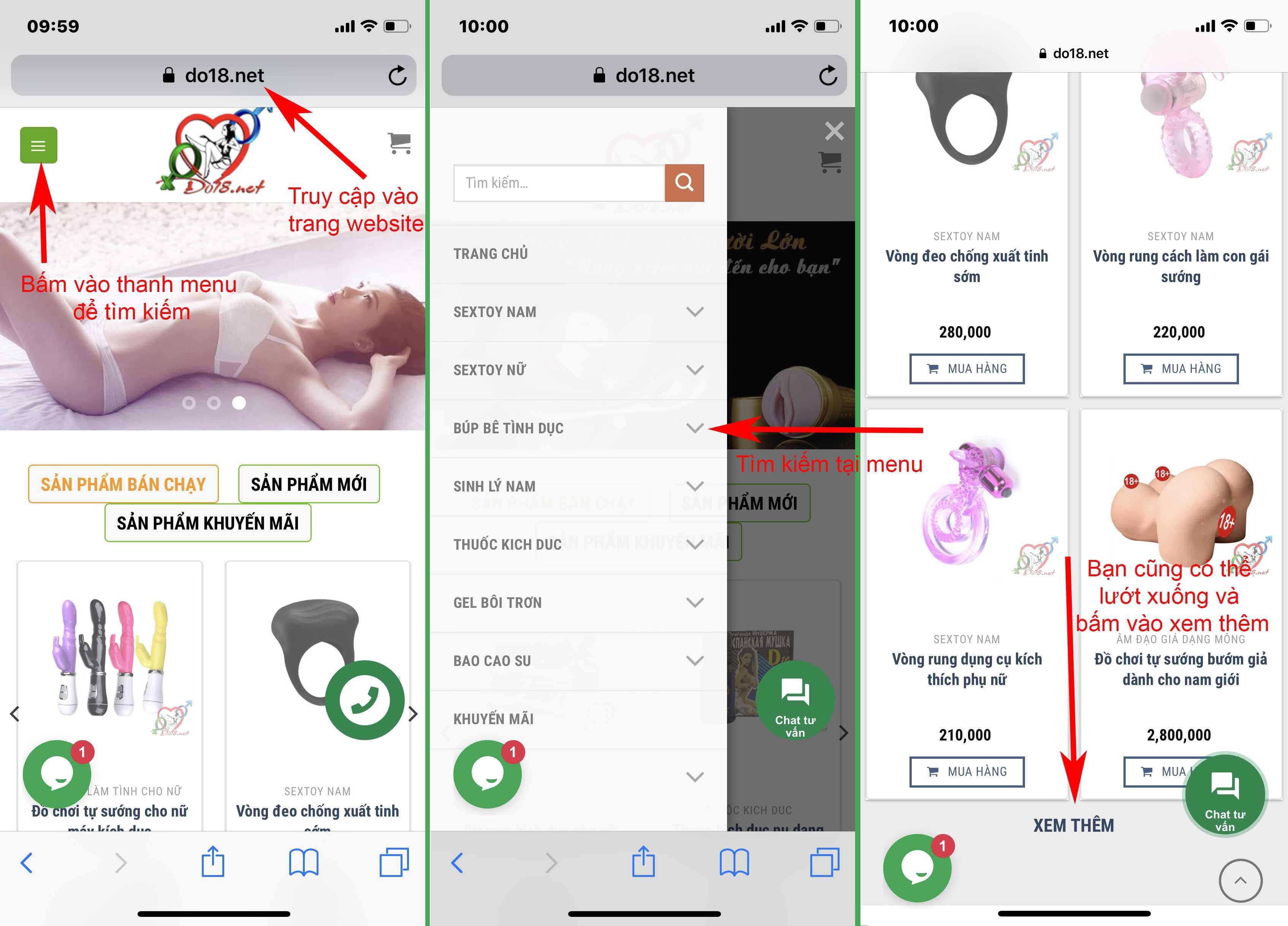 Hướng Dẫn Mua Hàng Hướng dẫn mua hàng tại shop đồ chơi người lớn