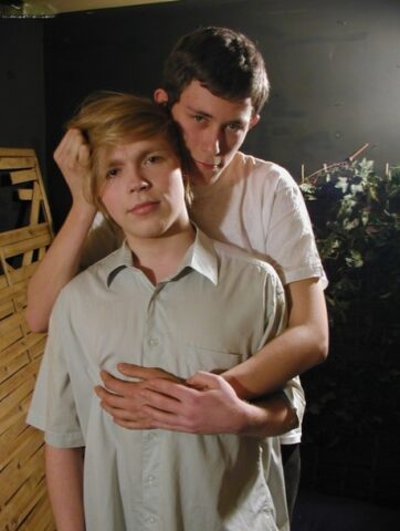 58846385_010_e490 Blonde twink takes a facial after giving a hot blowjob outdoors