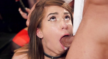 MILFs letting their husbands enjoy anal & vaginal sex with pretty slave girls