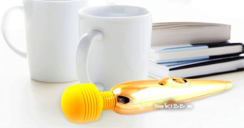 Chày rung massage mini Gold sạc pin AV04 thiết kế sang trọng
