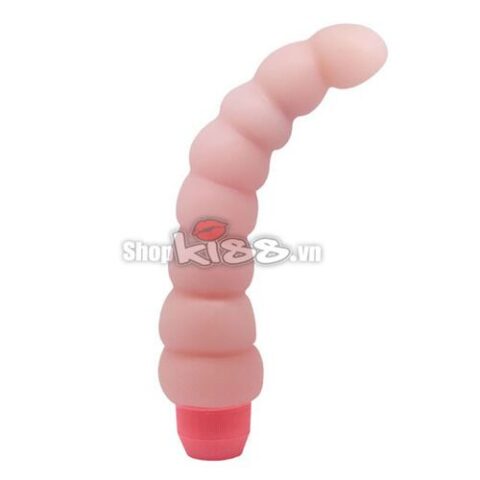 Cây rung Flexi Vibe DV01E màu hồng nhạt với thiết kế uốn cong linh hoạt