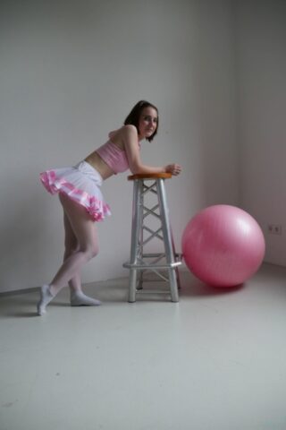 21395824_013_d593 Brunette ballerina Lia Louise teases in her tutu & fucks her dance instructor