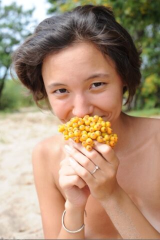 92082936_048_9d8b Sweet babe Rita poses naked and teases with her tiny tits & twat on the beach