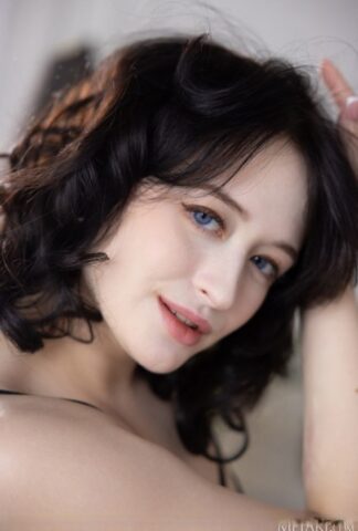 60415347_018_f0ed Hot brunette teen Anna Sugar shows her nice tits and sweet pussy in stockings