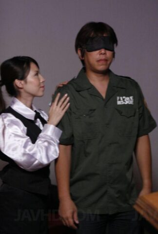 68759612_001_573e Japanese girl Rino Asuka blindfolds a boy before masturbating with a vibrator