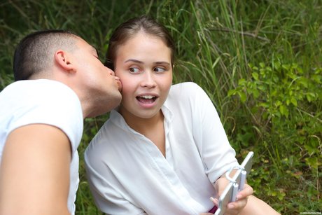 11357914_015_a545 Petite teen with tiny tits Jenny Fer spreads her legs & gets banged in nature